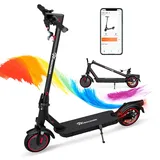 EVERCROSS EV85F E-Scooter mit Straßenzulassung (ABE), Faltbarer Elektroroller für Erwachsene mit APP - 400W Motor, 7,8AH Batterie, 15KG Gewicht, Max Belastung 120 kg, Duales Brems, Zwei Stoßdämpfer