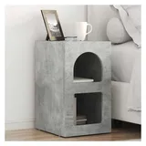 vidaXL Nachtschrank Beton Grau 29,5 x 33,5 x 50 cm Grau