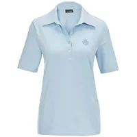 GOLDNER Baumwollshirt mit Polokragen in hellblau | Gr.: 44