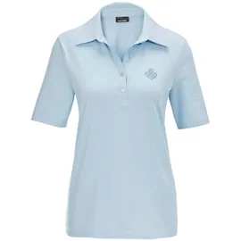 GOLDNER Baumwollshirt mit Polokragen in hellblau | Gr.: 44