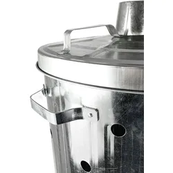Feuertonne verzinkt 75L Verbrennungtonne Verbrennungseimer