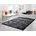 OCI DIE TEPPICHMARKE Teppich OCI DIE TEPPICHMARKE BESTELLER MAGIC schwarz schwarz grau B 200cm H 8mm L 290cm Viskose Teppiche Teppich Glanz Viskose mit Fransen Hoch Tief Struktur Vintage Wohnzimmer