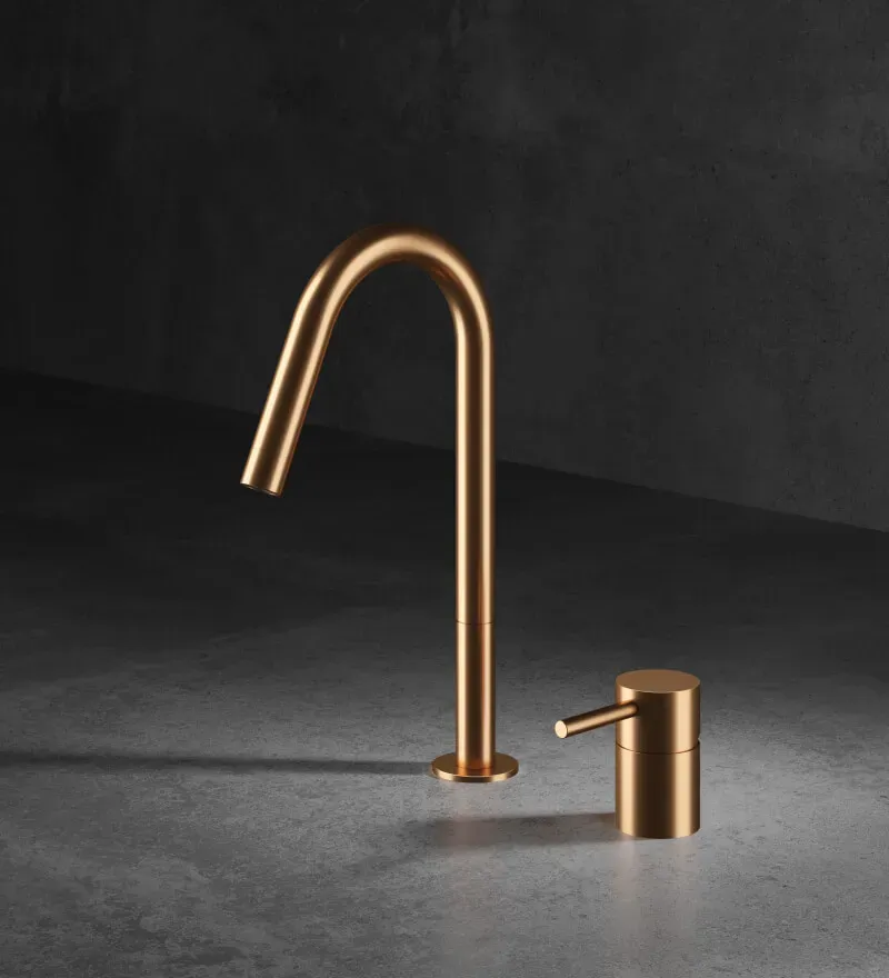 MGS MILANO F2 Zweiloch-Küchenarmatur - Bronze