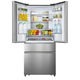 Hisense RF540N4SBI2 French Door (480 l, 1817 mm hoch, Edelstahl)
