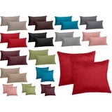 Kissenhülle Cashmere Touch 2er Set Coral Sofakissen Kissenbezug Kissen Bezug 40x40 cm - 40x80 cm - 80x80 cm (Set ca. 80x80 cm, Grün)