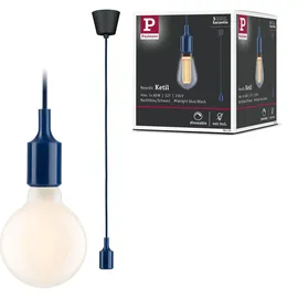Paulmann Ketil 1-flg. 9 cm rund nachtblau/schwarz Kunststoff