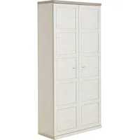hom'in CAMRON Aktenschrank 100,8 x 43 x 209,2 cm grau, weiß