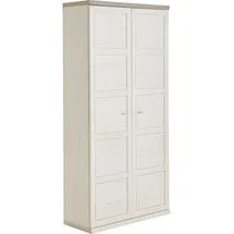 Hom ́in CAMRON Aktenschrank 100,8 x 43 x 209,2 cm grau, weiß