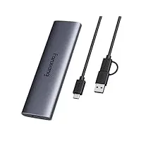 fanxiang Externe SSD 500GB Festplatte Bis zu 1000MB/s, USB 3.2 Gen 2 Typ C, Professional Externe SSD, Zuverlässiger Speicher für Desktops, Laptops, PC, XS Windows PS1008