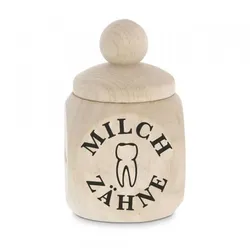 Holzdose - Milchzähne (Gravurmaß 2,5 x 2,5cm)