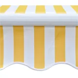 vidaXL Motorisierte Gelenkarmmarkise 400 x 300 cm gelb/weiß