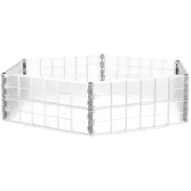 Graf Wachstumsmodul für ERGO Hochbeet 90 x 90 x 25 cm Transparent