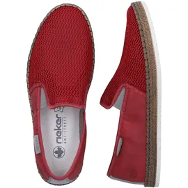 Rieker Espadrille Herren Grau/Rot 44