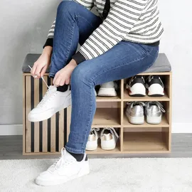 KESPER Schuhschrank 76 x 48 x 29,5 cm braun / braun