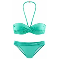 LASCANA Bügel-Bandeau-Bikini Damen Grün/Mint 42 Cup D