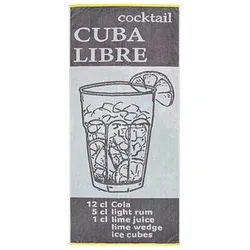 Dyckhoff Strandtuch CUBA LIBRE grau 80,0 x 180,0 cm