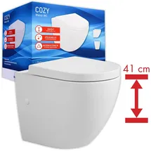 Duschmeister Cozy Wand-WC mit WC-Sitz Weiß