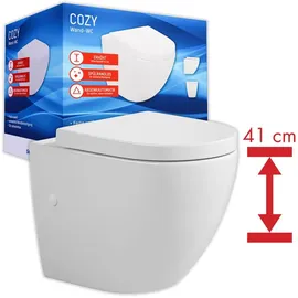 Duschmeister Cozy Wand-WC mit WC-Sitz Weiß