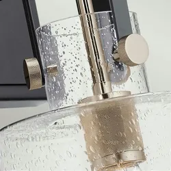 Licht-Erlebnisse Wandaußenleuchte DEIRA Nickel poliert, Transparent, Stahl, Regenglas, 1x E27 bis 60W LE121232