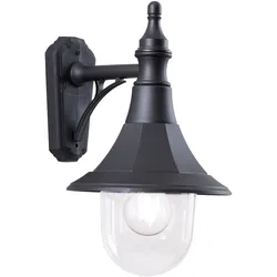 Shannon 1-flammige Down-Wandlaterne - Schwarz - SHANNON-DOWN