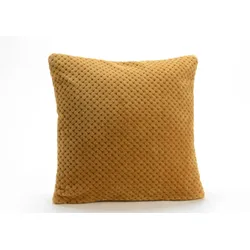 Kissen Schachbrettmuster camel 40x40 cm - Gelb Quadrat Polyester Amadeus 40x40 cm