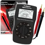 kraftmax Profi Batterietester XT1 Revolution V2 Akku Batterie Tester der neusten Generation - Testgerät inkl. Innenwiderstand Test