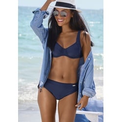 Bügel-Bikini LASCANA Gr. 36, Cup E, blau (marine) Damen Bikini-Sets Ocean Blue Bestseller
