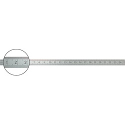 FORMAT Biegsamer Stahlmassstab 500x18mm rostfräser