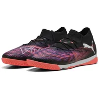 Puma Future 8 Match IT Fussballschuh, Black White-Glowing RED,