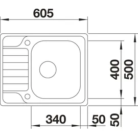 Blanco DINAS 45 S Mini 2 B.