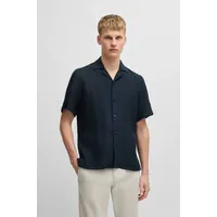 Boss Rayer 01 Kurzarmhemd - Dark Blue - M