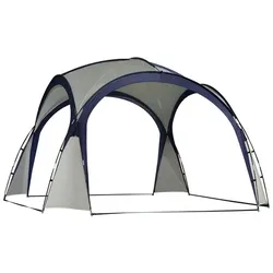 Outsunny Pavillon, gewölbt, geschwungen, BxT: 350 x 350 cm - beige