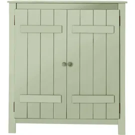 OTTO home Bertram 100 x 110 x 38 cm grün / Massivholz mit 2 verstellbaren Einlegeböden