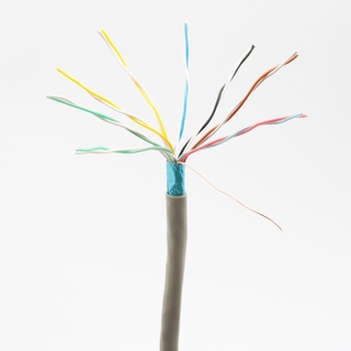 Telefonkabel 8x2x0,6mm J-Y(ST) Y 50m rund für Unterputzmontage, Fernmelde-Installationsleitung 16-adrig