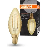 Osram LED Kerzenlampe Vintage 1906 E 14 - 2,5 W, Filament
