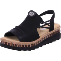 Rieker Sandale in schwarz/schwarz | Gr.: 41