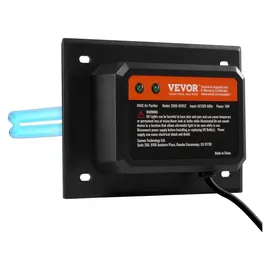 Vevor HVAC-Luftreiniger für das ganze Haus, 18 W, 175 mm, UV-UVC-Licht im Kanal für Klimaanlagenkanäle, Luftwäscher mit 2 Ersatzbirnen, HVAC-UV-Lampen, Air Purifier für Klimaanlagen