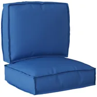 VidaXL 2-teiliger Palettenkissen-Satz Royalblau Oxford-Stoff