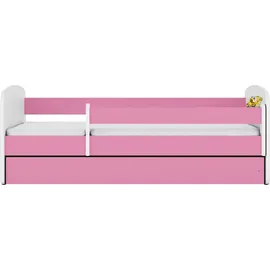 raumhirsch furniture Kinderbett Bagger 80 x 180 cm Holzwerkstoff rosa