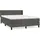 vidaXL Boxspringbett 140 x 200 cm Dunkelgrau