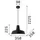 Ideal Lux Moby 1-flg. 60 W 30 cm Kupfer