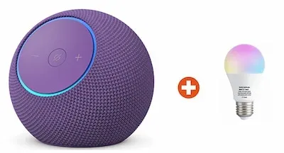 Bundle: Amazon Echo Dot Max (2025) WLAN- und Bluetooth-Lautsprecher mit Alexa Amethyst + Shelly Multicolor Bulb E27 Gen3