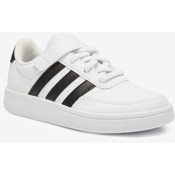 Adidas Turnschuhe Kinder Klettverschluss – Breaknet weiβ/schwarz, EINHEITSFARBE, 34