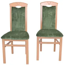 Heinz Hofmann GmbH Massivholzstuhl 2er-Set (Spar-Set), 2er-Set grün