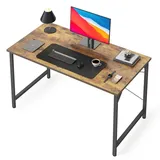 CubiCubi Schreibtisch Kleiner Tisch Computertisch, 100 x 48 x 75 cm Home Office Schreibtisch, Moderner Schlichter Stil PC-Schreibtisch für Zuhause, Büro, Studium, Schreiben, Vintage, Braun