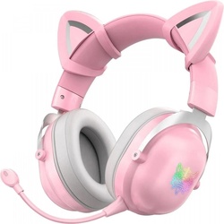 Onikuma B20 RGB-Gaming-Kopfhörer Pink (Kabellos), Gaming Headset, Pink