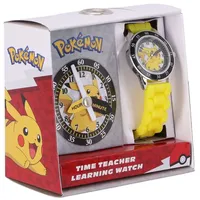 Otto Simon Analoge Lernuhr im Pokémon Design – coole Armbanduhr für Kinder mit beschrifteten Stunden- und Minutenzeigern, ideal für einfaches Zeitlernen!