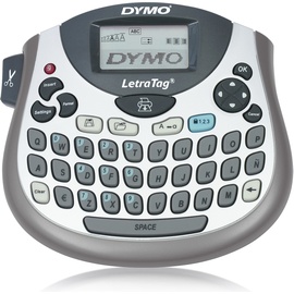 Dymo LT-100T Etikettendrucker | Tragbarer Etikettendrucker mit QWERTY-Tastatur | Silber | Ideal für das Büro oder zu Hause