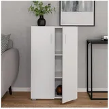 HTI-Living Kommode Kommode Thekla 2 türig Schrank Holzoptik (Stück, 1 St., 1 Kommode), Mehrzweckschrank 3 Fächer weiß