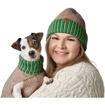 Hunter Hundepullover Odense Set beige/grün 40